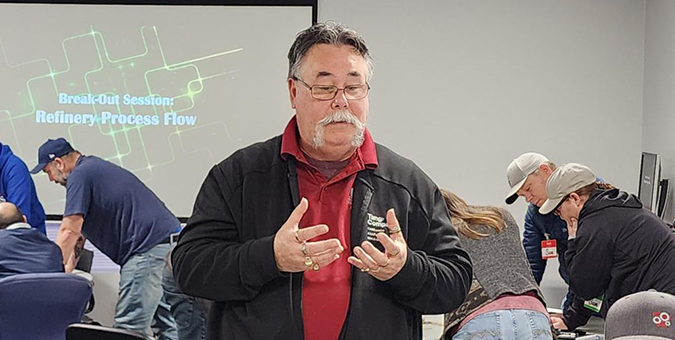 Tom Bjorman teaching an OSCAsafe class.